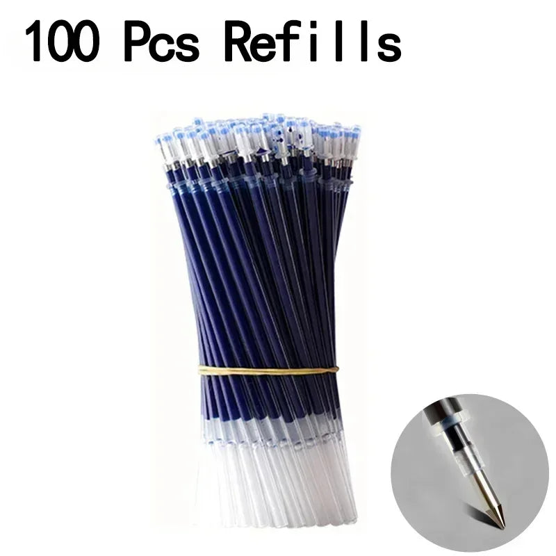 20/50 Pcs Gel pens Set Black Blue Red Refill Gel School