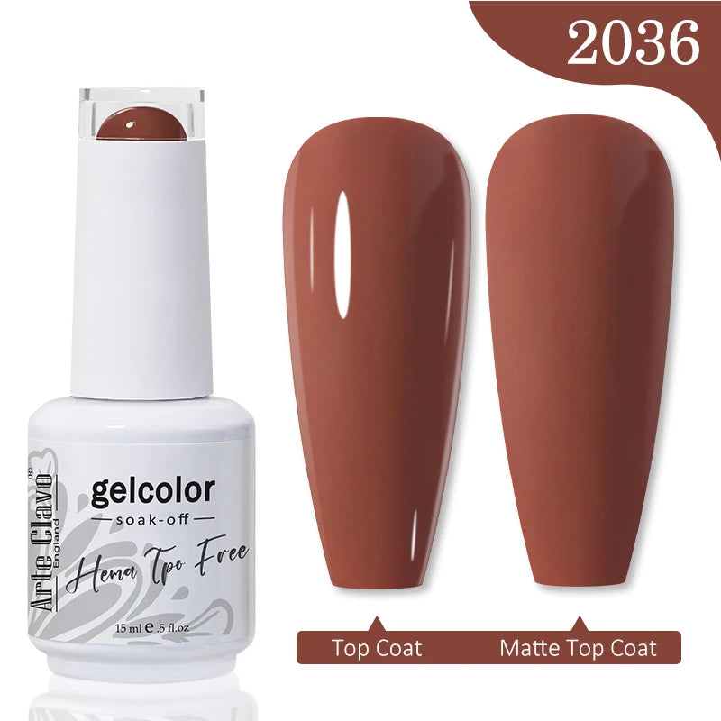 Red Brown Color Gel Nail Polish
