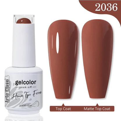 Red Brown Color Gel Nail Polish