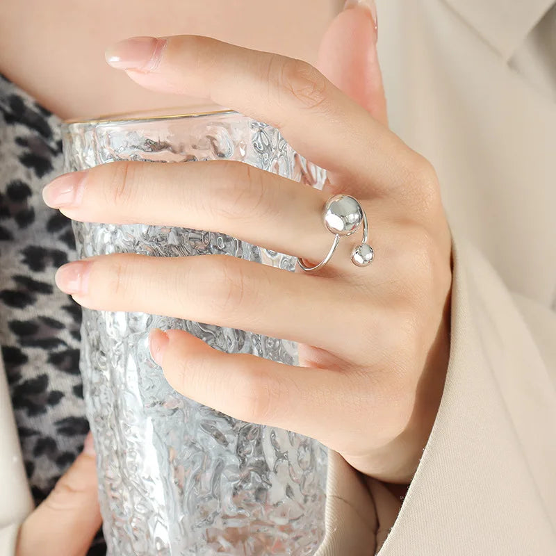 DANA 18K Gold Plated Punk Open Ring