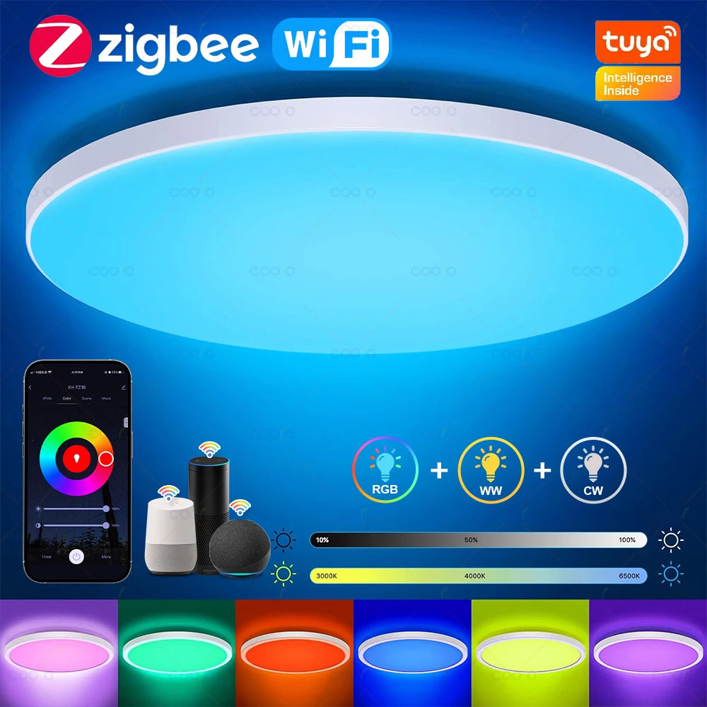 Smart LED Ceiling Lamp WiFi Room Decor