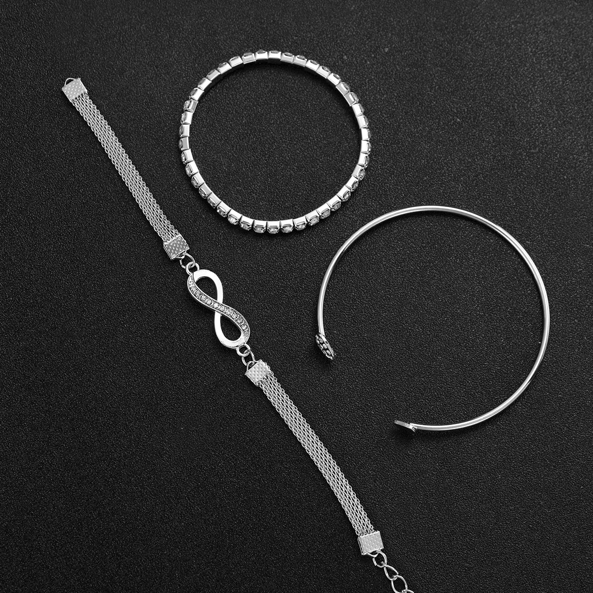 DANA Silver Stainless Steel Quartz Watch