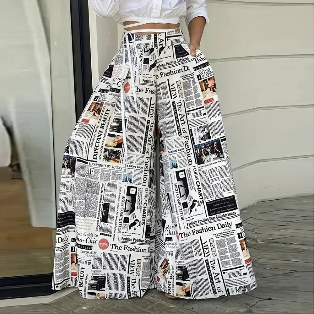Wide Leg Hip Hop Street Vintage Full Length Pants