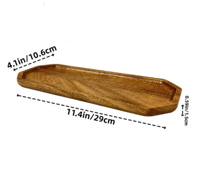Japanese solid wood fruit plate