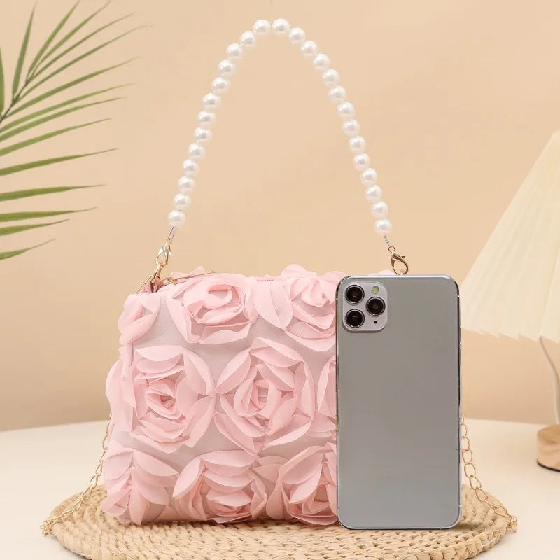 Floral Crossbody Small Shoulder Purse Floral Print Casual Handbag