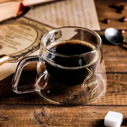 Double-Wall Heat-Resistant Glass Espresso Cup