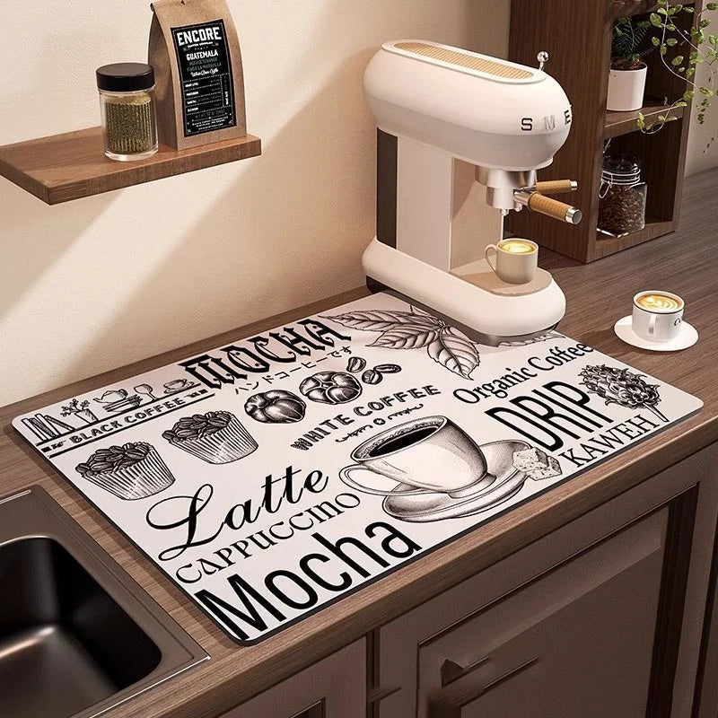 Coffee Machine Mat Waterproof Drain Pad