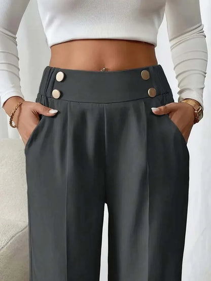 High Waist Wide Leg Pants