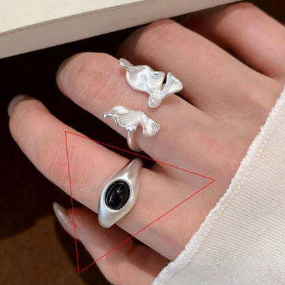 925 Sterling Silver Sparckling Moonstone Minimalist Handmade Ring