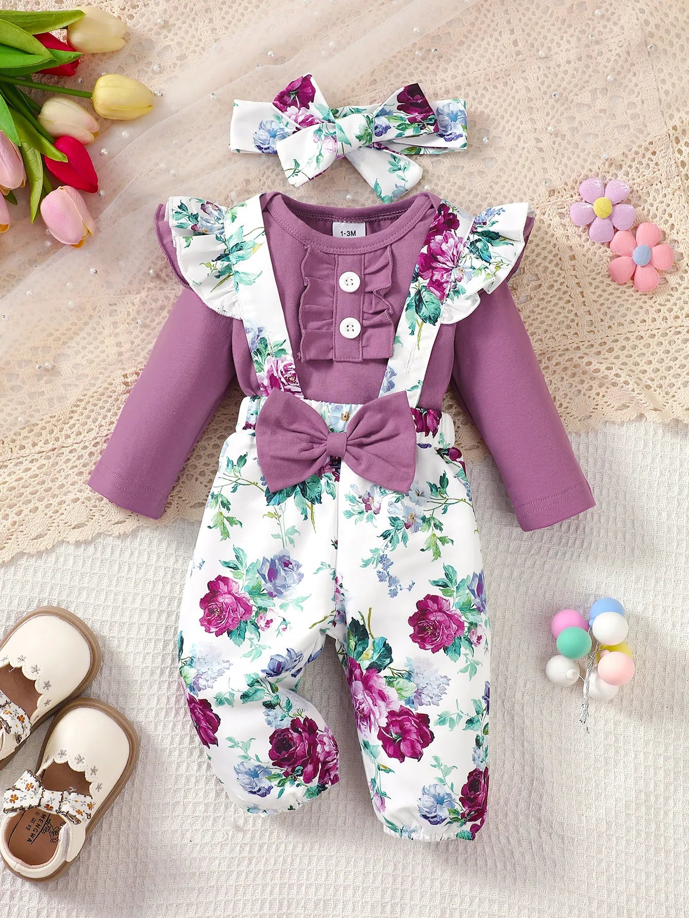0-24 Months Newborn Baby Girl 3PCS Set