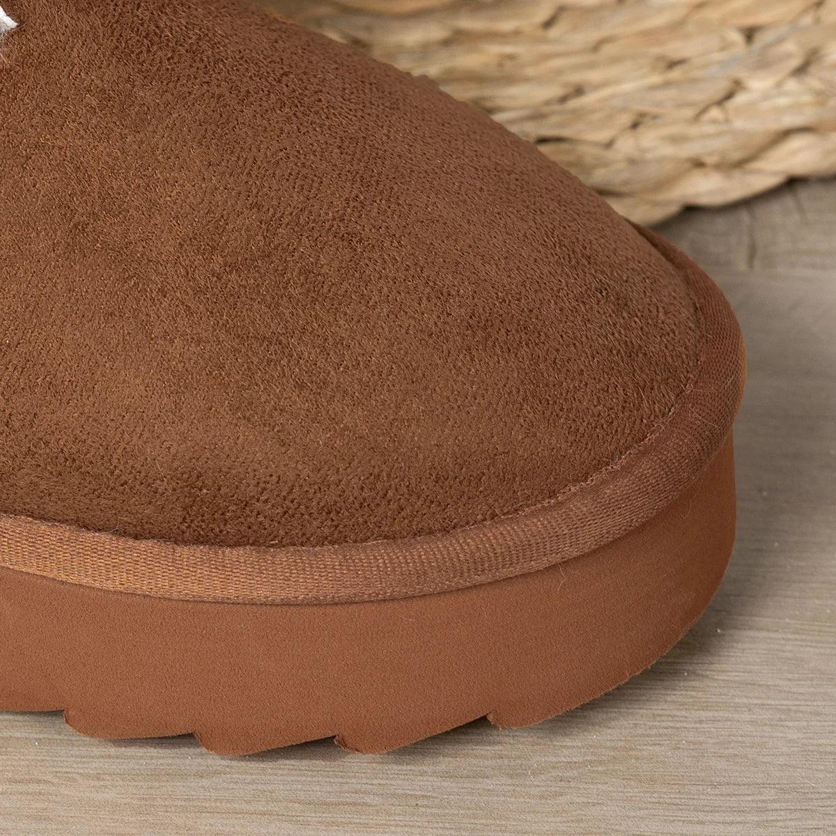 Winter plush lined comfortable indoor Slippers