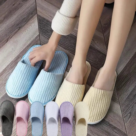 1Pair Winter Warm plush Slippers