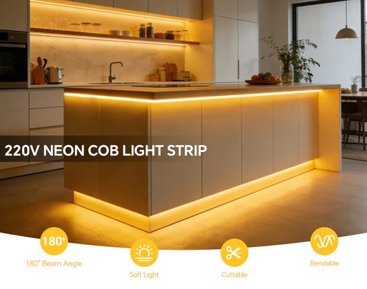 1-30M Flexible Solid Silicone COB LED Strip