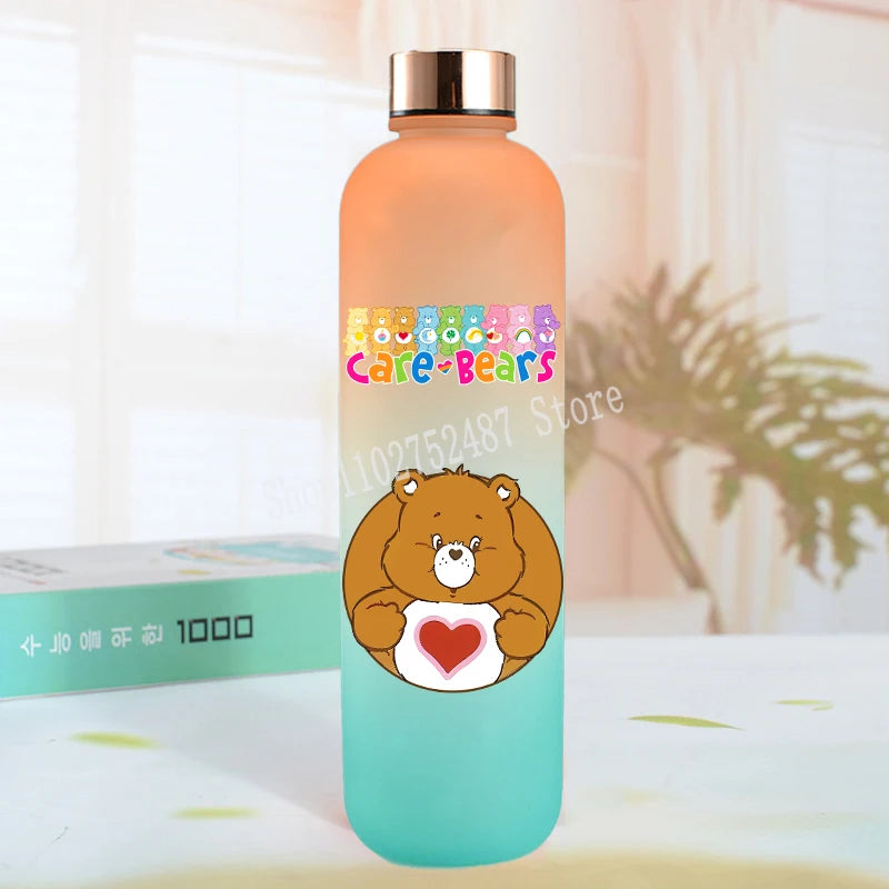 Cute Care Bears Water Bottle Outdoor Sports Kawaii Cup