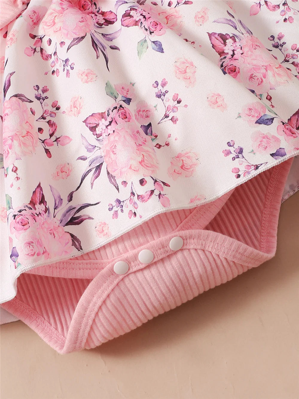 0-18 Months Baby Girl Floral Romper Dress