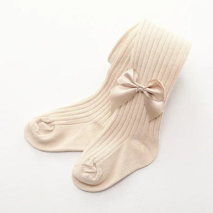 0-4 Years Pantyhose For Infants Newborns Toddlers Cotton Tight Bowknot Mesh