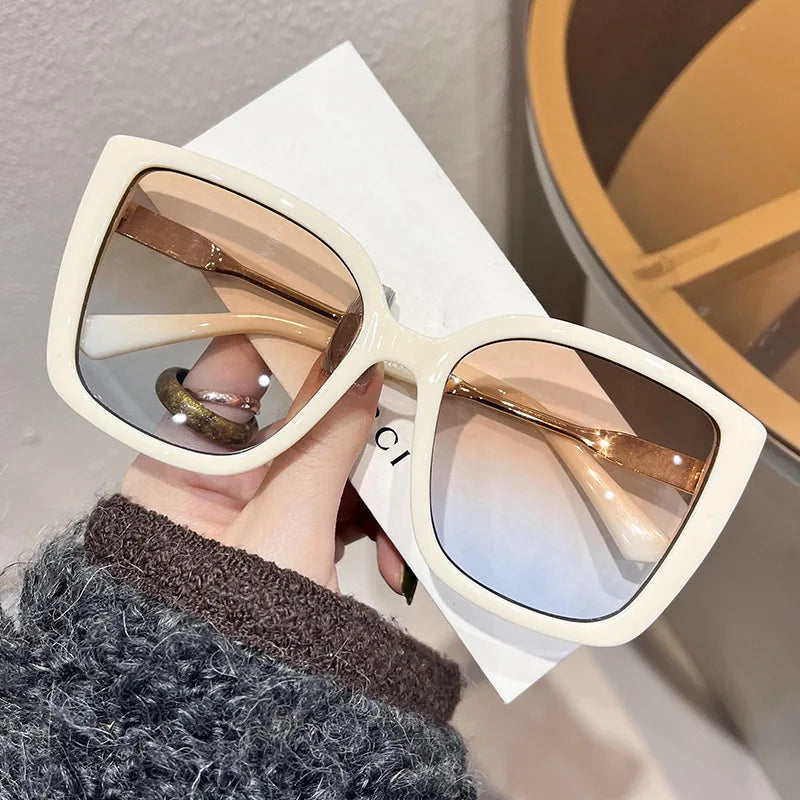 Large Square Frame Sunglasses