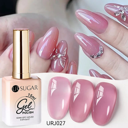 SUGAR Jelly Milky White Translucent Gel Polish