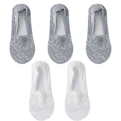 5Pair Thin Breathable Transparent Socks