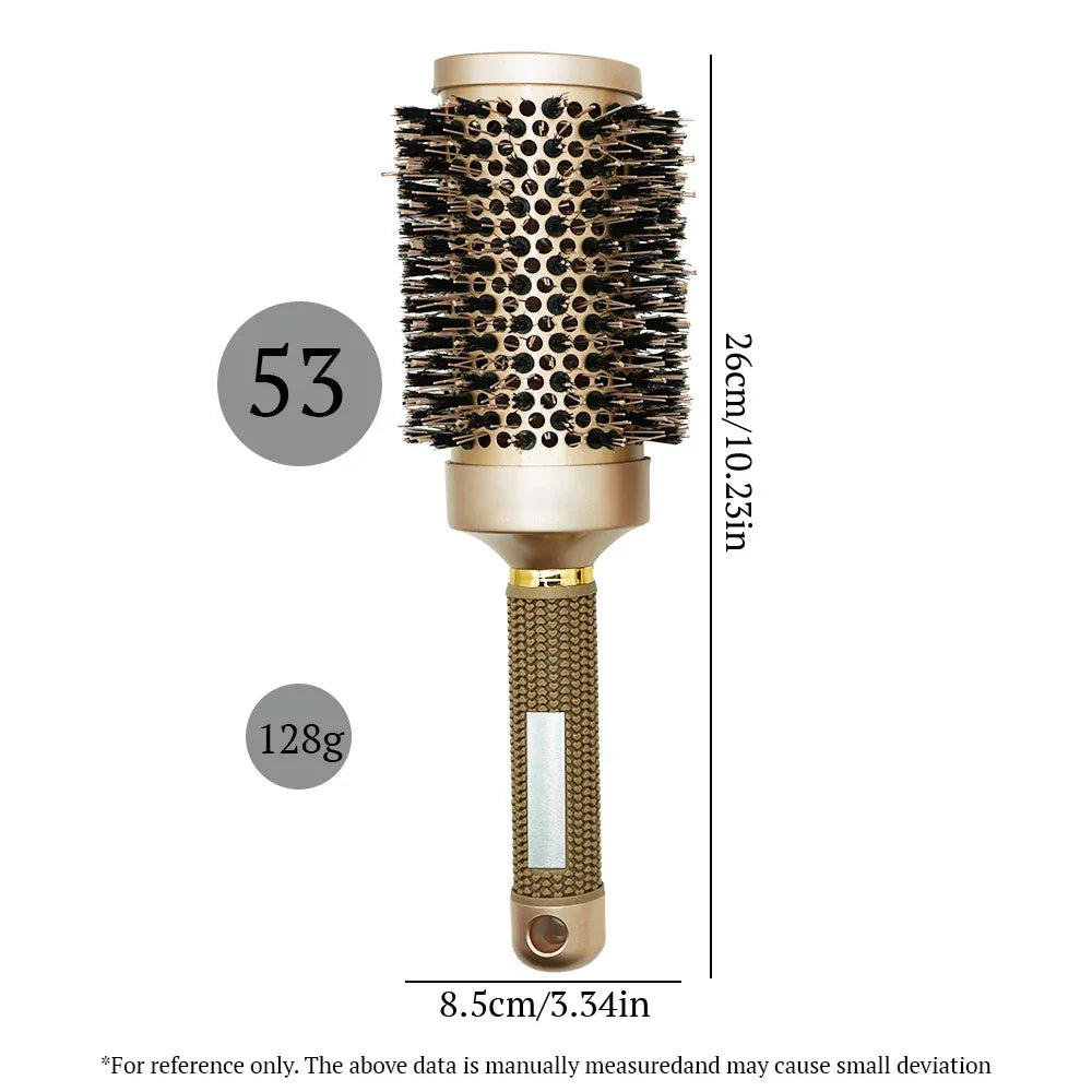 Aluminum Tube Round Barrel Hair Curling Brush