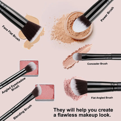 14PCS Makeup Brushes Soft Fluffy Foundation Blush Set