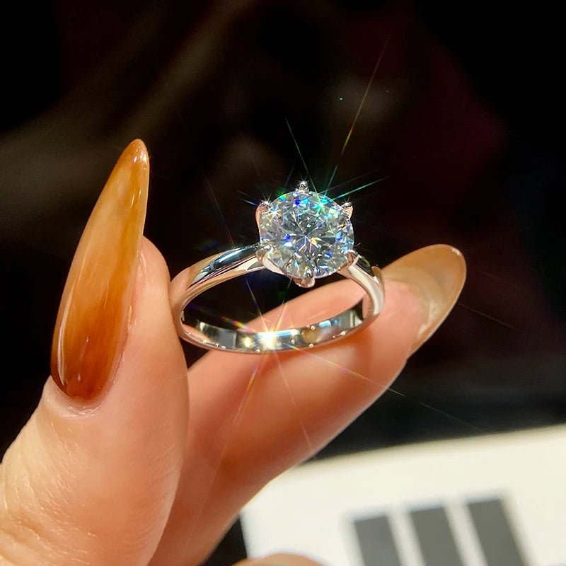 DANA 0.5-2ct Real Moissanite Ring