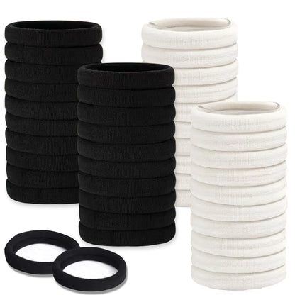 50PCS/Set Cotton Elastic Hair Ties