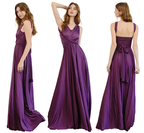 Rust Bridesmaid Dress Infinity Multiway Maxi Bridesmaid Dress