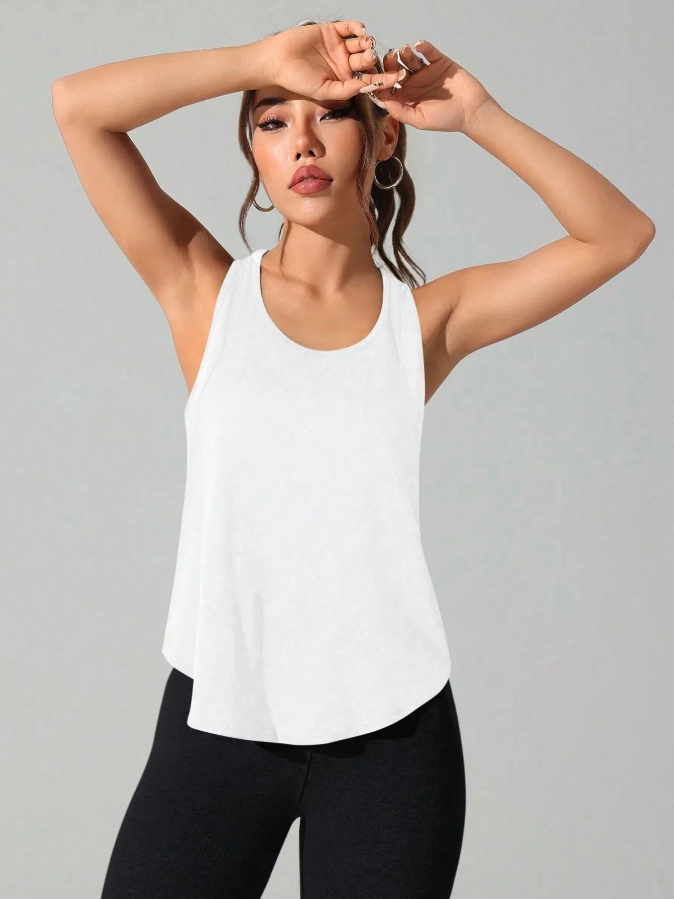 stitched letters quick-drying sports vest