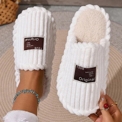 Warm Corduroy Comfort Cotton Slippers