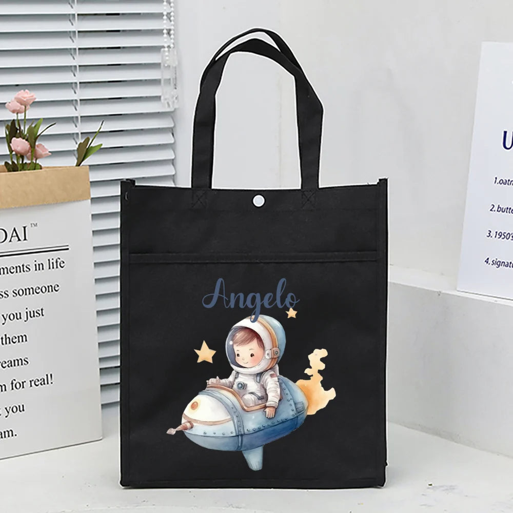 Kids Library Tote Bags Homeschool Cute Custom for Kids