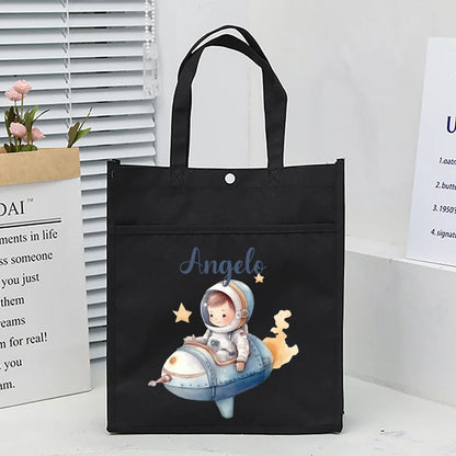 Kids Library Tote Bags Homeschool Cute Custom for Kids