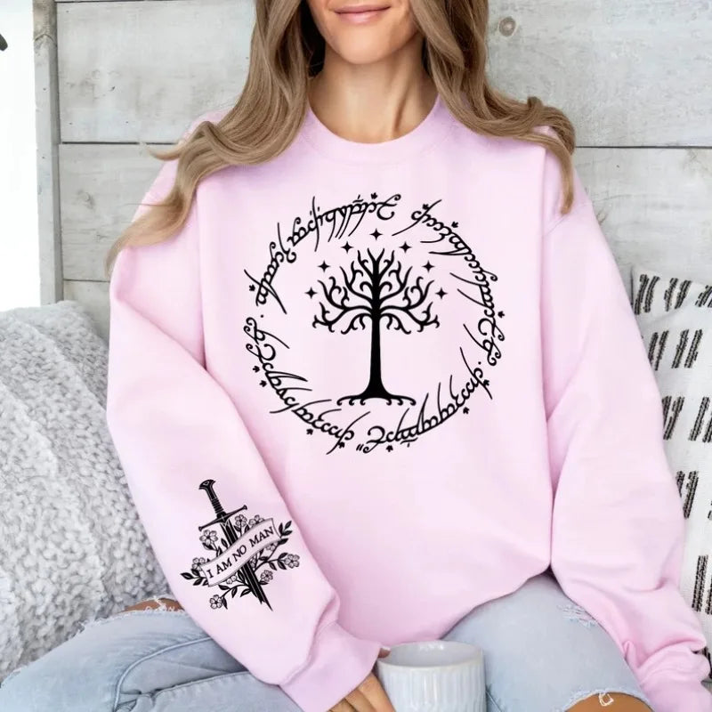 Tolkien Broken Blade Hooded Unisex Hoody FAN Tree Print Sweatshirt