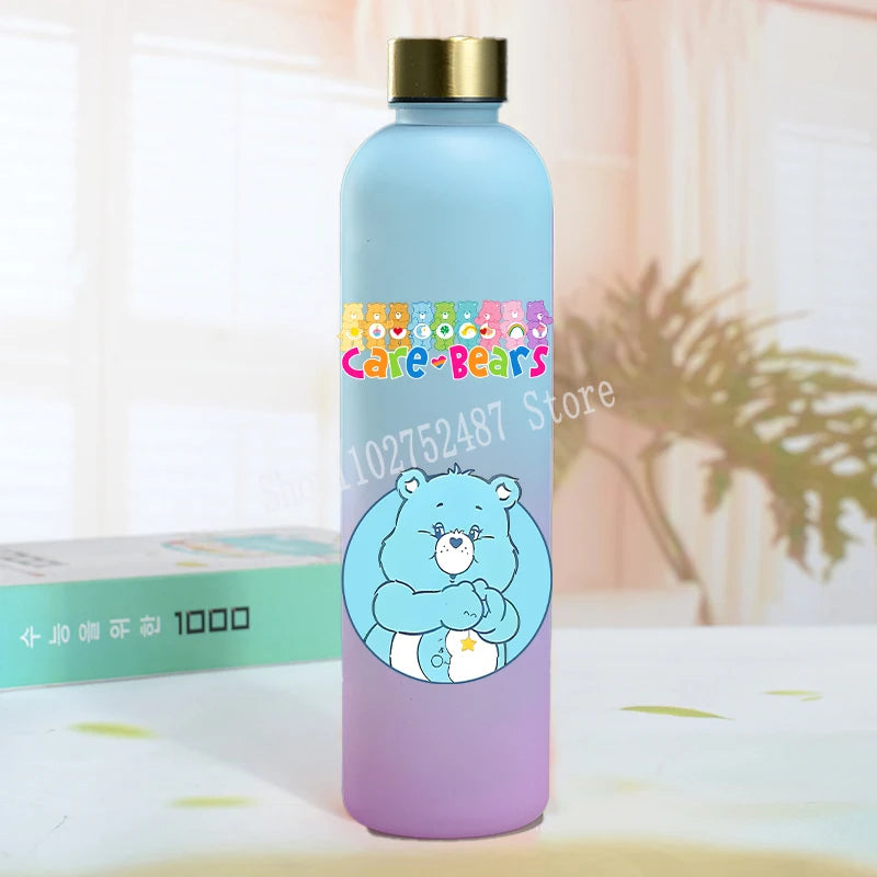 Cute Care Bears Water Bottle Outdoor Sports Kawaii Cup