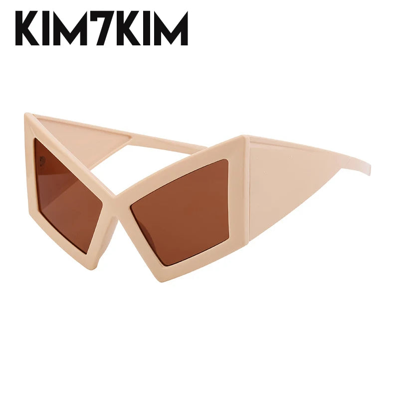 Oversized Cat Eye Big Frame Vintage Sunglasses