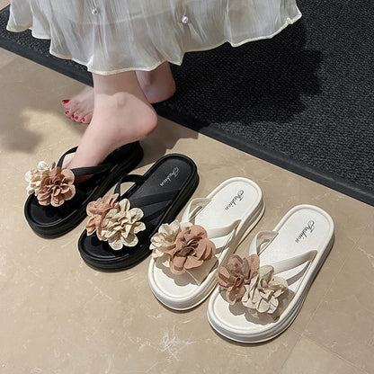 DANA Two-Tone Floral Sandals