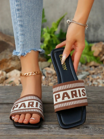 Cover Letter Outdoor Casual Flat Bottom Slippers