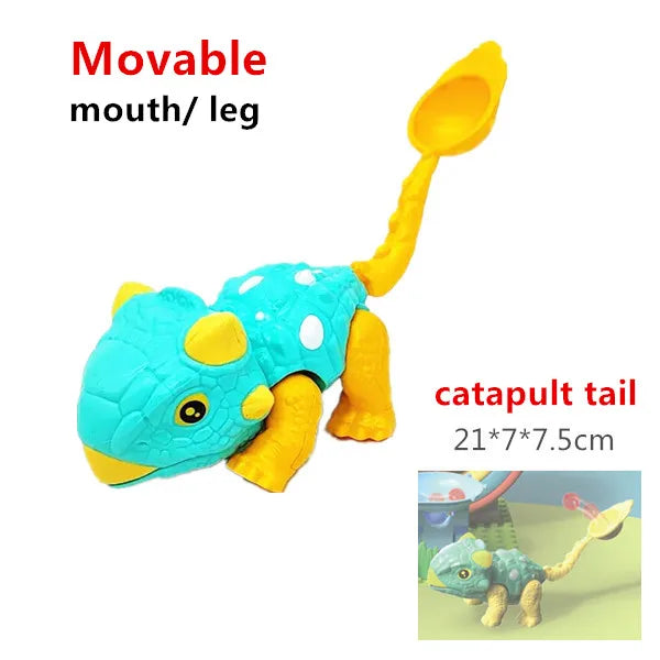 Big Building Blocks Marble Race Run Track Dinosaur Part Maze Toy