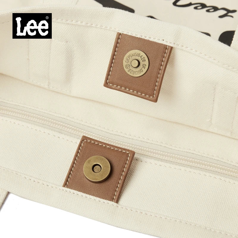 Canvas Tote Leather Cotton Shopping Bag