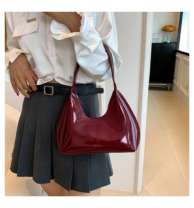 DANA Patent Leather Tote Bag