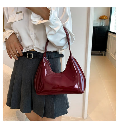 DANA Patent Leather Tote Bag