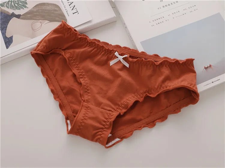 Pure Cotton Briefs Mid Waist Lingerie