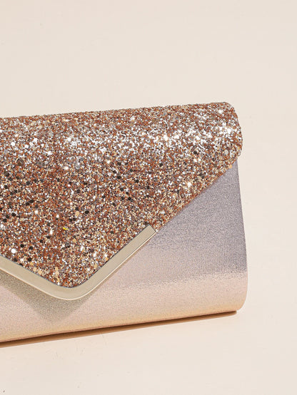 Prom Sequin Clutch Purse chain Shoulder Cross Body Bag