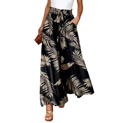 Wide Leg Long Waist Straight Pants