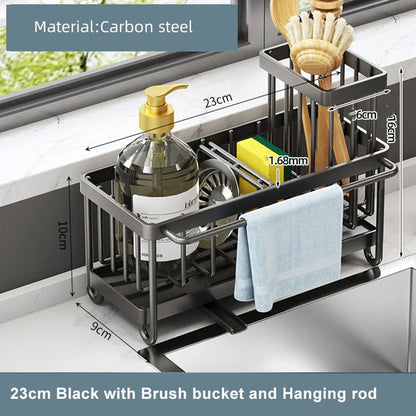 Carbon Steel Sink Sponge Drain Rack