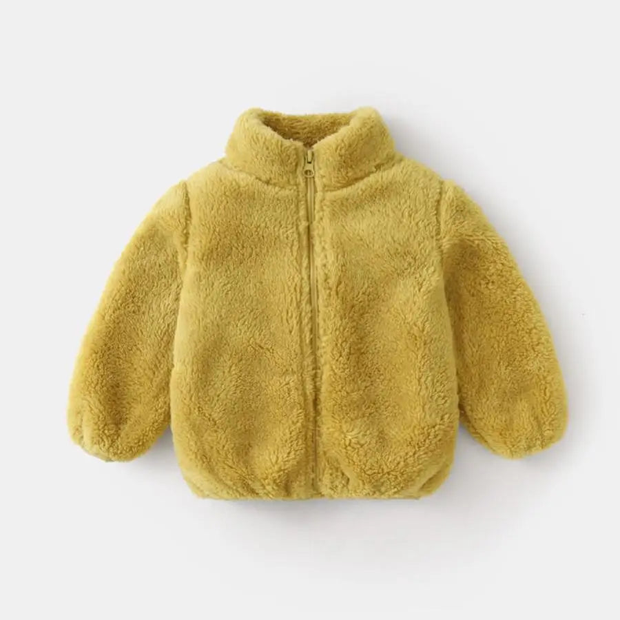 Plush Coat Autumn Winter Warm Baby Girl Boy Casual Toddler Jacket