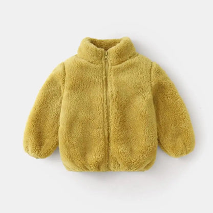 Plush Coat Autumn Winter Warm Baby Girl Boy Casual Toddler Jacket