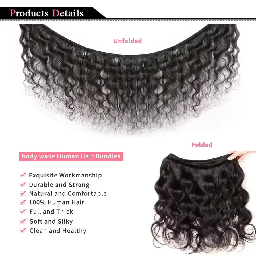 100% Virgin Raw Loose Wave Bundles Human Hair