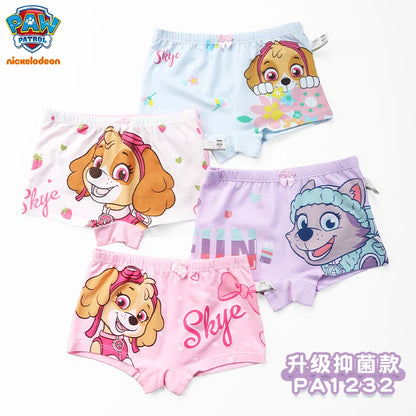 Genuine Paw Patrol 4PCS Kid Brief Cartoon Painting Underwear