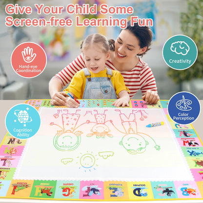 100x80CM Magic Water Drawing Mat Doodle Toys
